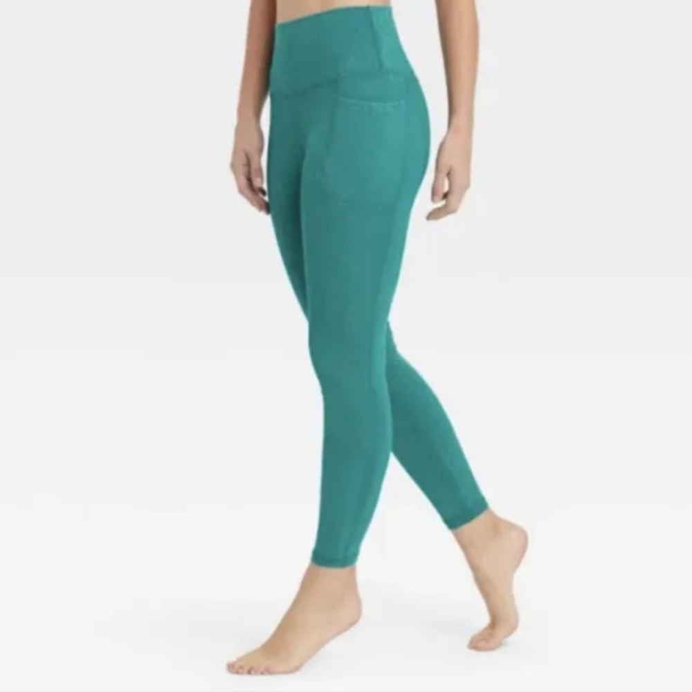JoyLab Spruce Green Turquoise 7/8 Leggings